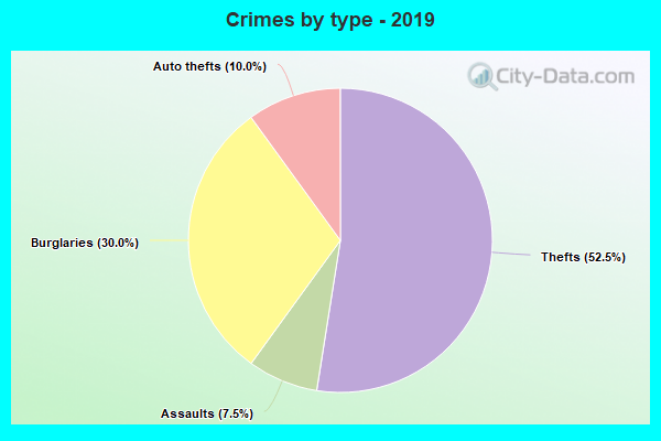 Crimes by type - 2019