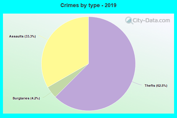 Crimes by type - 2019