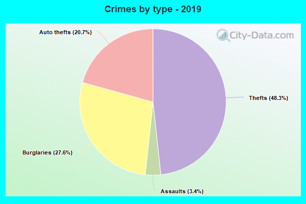 Crimes by type - 2019