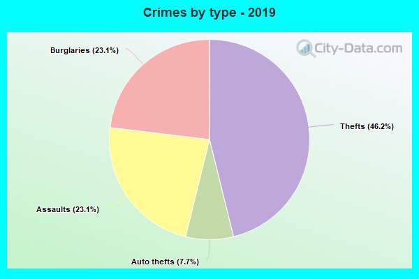 Crimes by type - 2019