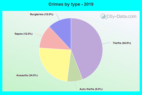 Crimes by type - 2019