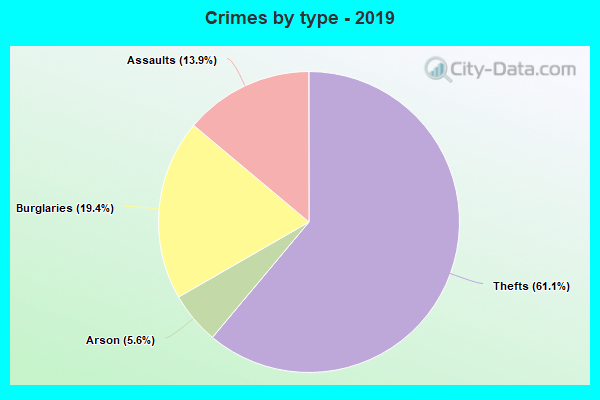 Crimes by type - 2019