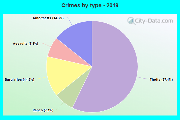 Crimes by type - 2019