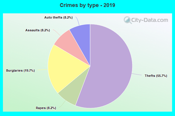 Crimes by type - 2019