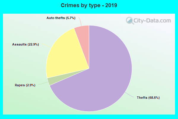 Crimes by type - 2019