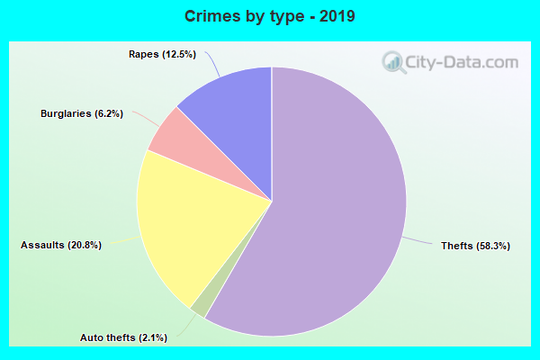 Crimes by type - 2019