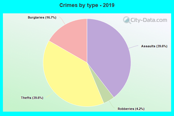 Crimes by type - 2019