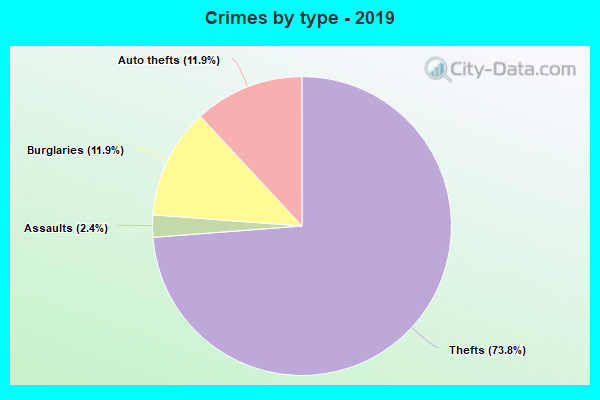 Crimes by type - 2019