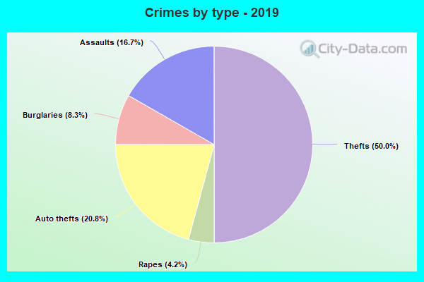 Crimes by type - 2019