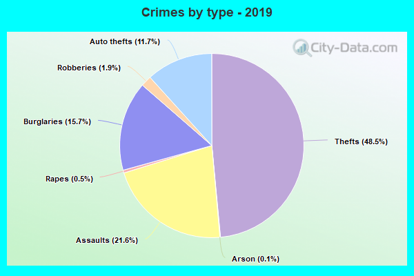 Crimes by type - 2019