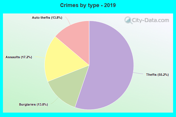 Crimes by type - 2019