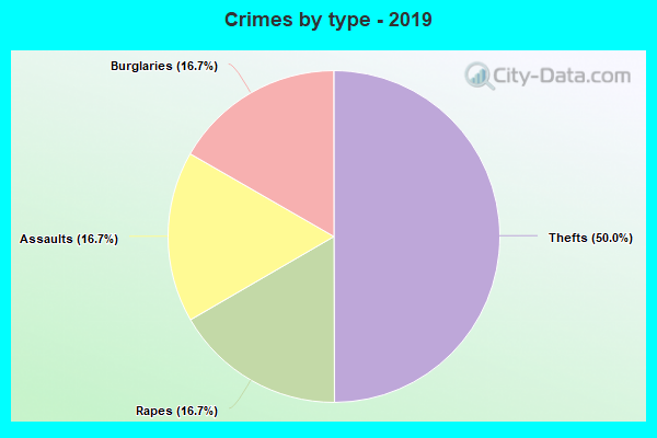 Crimes by type - 2019