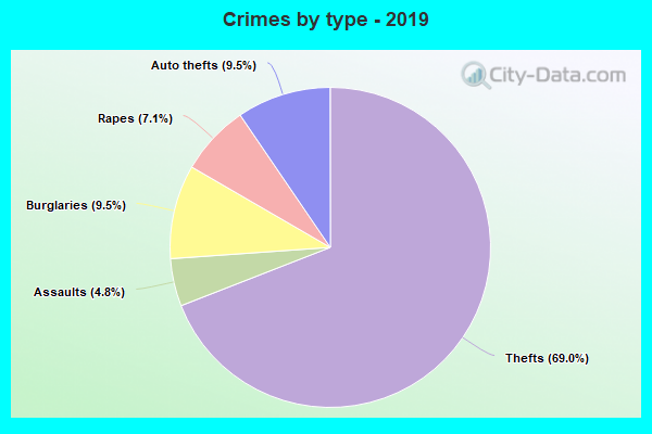 Crimes by type - 2019