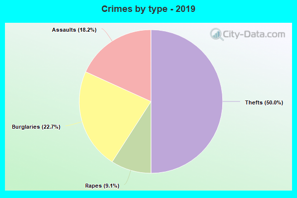 Crimes by type - 2019