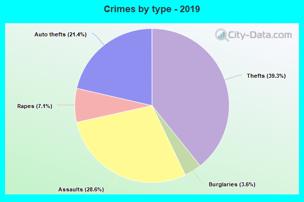 Crimes by type - 2019