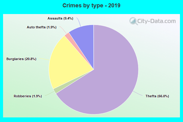 Crimes by type - 2019