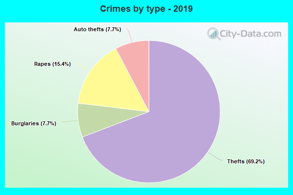 Crimes by type - 2019