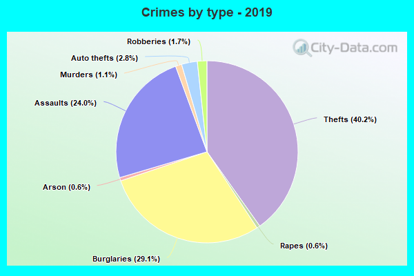 Crimes by type - 2019