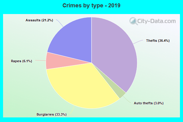 Crimes by type - 2019