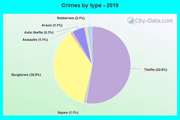 Crimes by type - 2019