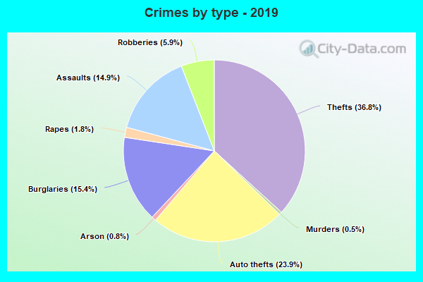 Crimes by type - 2019