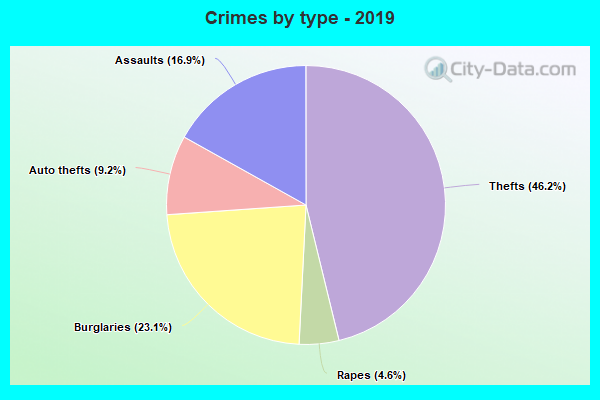 Crimes by type - 2019