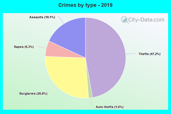 Crimes by type - 2019