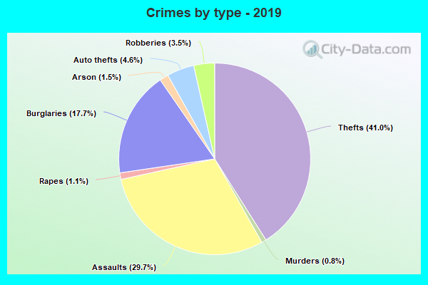 Crimes by type - 2019