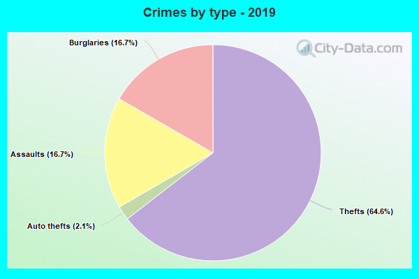 Crimes by type - 2019