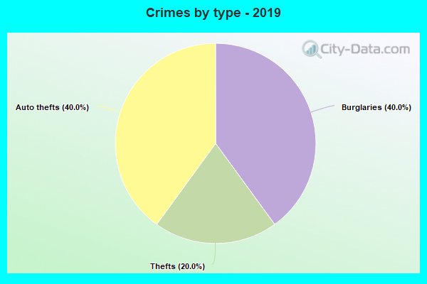 Crimes by type - 2019