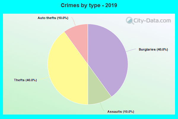 Crimes by type - 2019