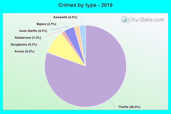 Crimes by type - 2019