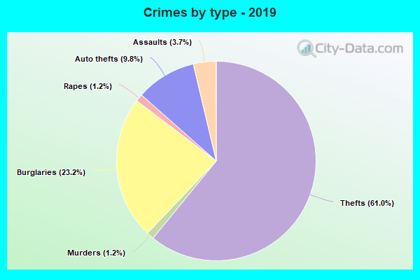 Crimes by type - 2019