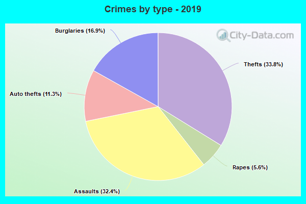 Crimes by type - 2019