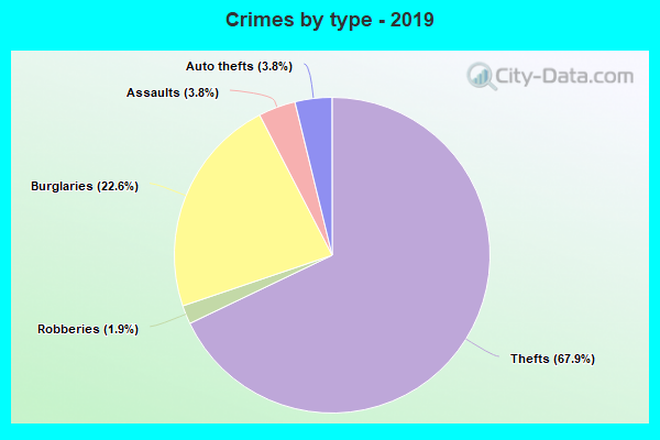 Crimes by type - 2019