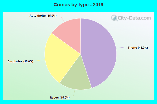 Crimes by type - 2019