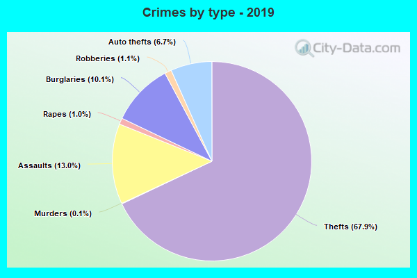 Crimes by type - 2019