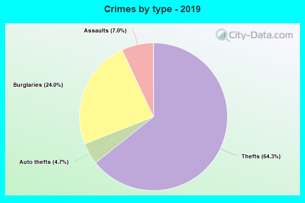 Crimes by type - 2019