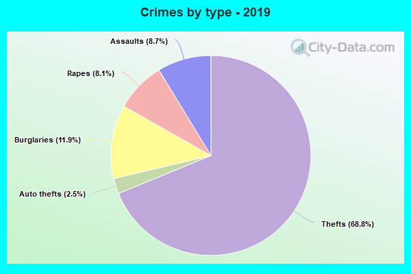 Crimes by type - 2019