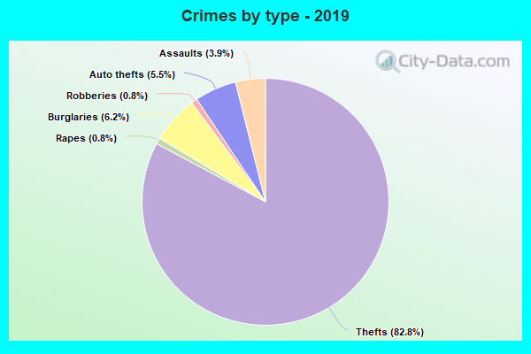 Crimes by type - 2019