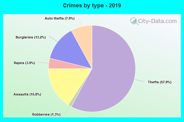 Crimes by type - 2019