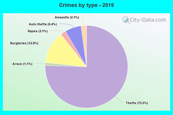 Crimes by type - 2019