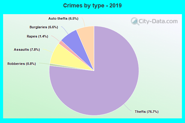 Crimes by type - 2019