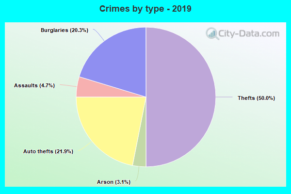 Crimes by type - 2019