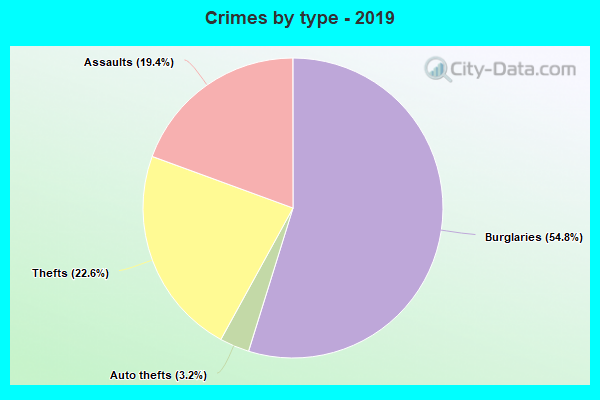 Crimes by type - 2019