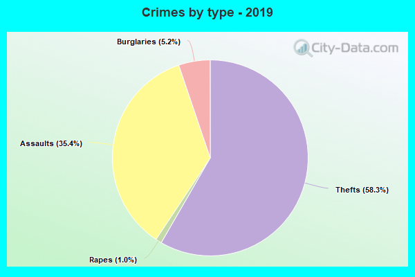 Crimes by type - 2019