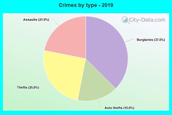 Crimes by type - 2019