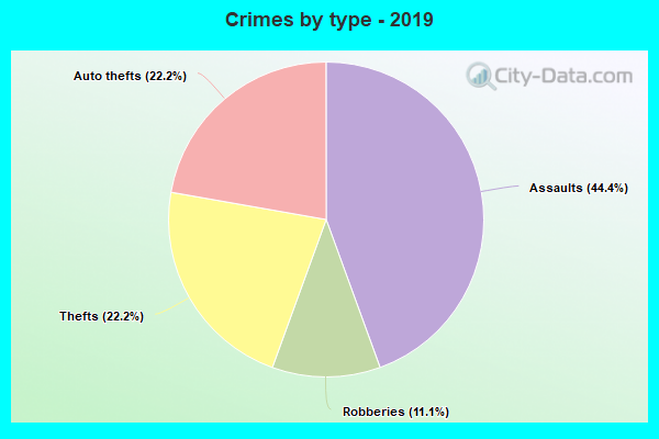 Crimes by type - 2019