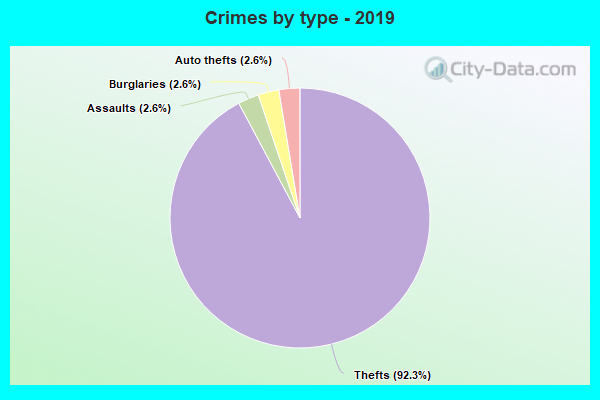 Crimes by type - 2019