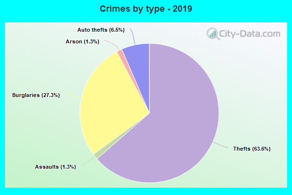 Crimes by type - 2019